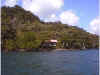 Iron Castle Bohio from Portobelo Bay -- quarry face to the rear